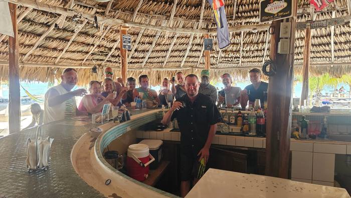 The beach bar